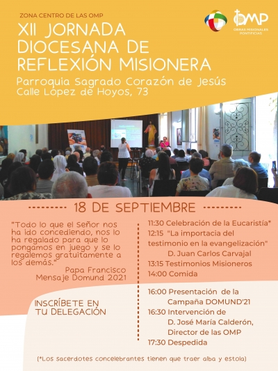 XII Jornada de Reflexión Misionera - 18 de septiembre de 2021