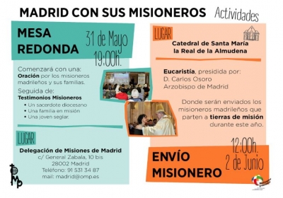 Día del misionero diocesano: 2 de junio