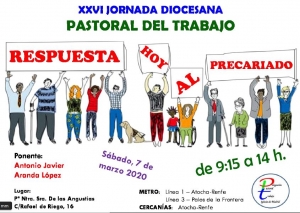 XXVI Jornada de Pastoral del Trabajo &quot;Respuesta hoy al precariado&quot;